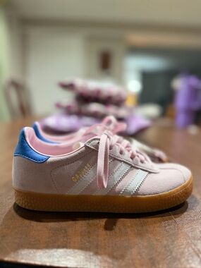 adidas gazelle silver green womens adidas Gazelle 'Semi Pink Spark Lucid Blue' Big Kids' Shoes 7